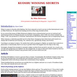 KuoShu Training/Fighting
