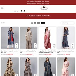 Shop The Latest Plus Size Kurtis / Kurta Sets Online