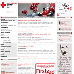Kurzy prvej pomoci - Slovenský Červený kríž
