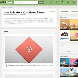 How to Make a Kusudama Flower