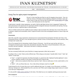 Ivan Kuznetsov › Using Trac for agile project management