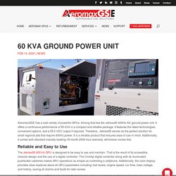 60 kVA Ground Power Unit - Aeromax GSE