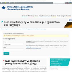 Pielęgniarstwo operacyjne kurs