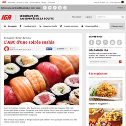 L'ABC d'une soirée sushis