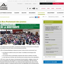 [Pyrénées-Atlantiques] L'Eco-Parlement des jeunes