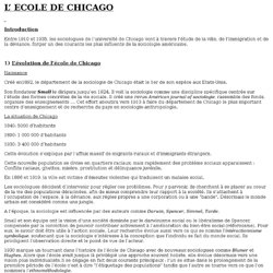 ECOLE DE CHICAGO Pearltrees