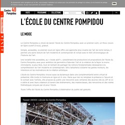 L'école du Centre Pompidou – Centre Pompidou