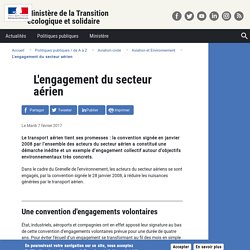 L'engagement du secteur aérien
