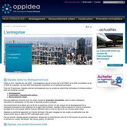 L'entreprise - Oppidea