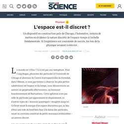 L'espace est-il discret ?