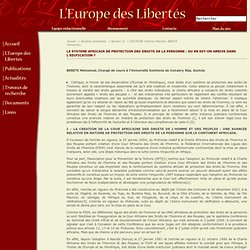 L’Europe des Libertés -