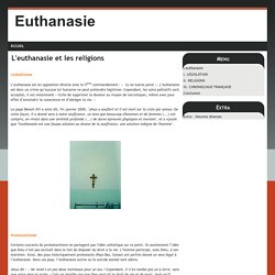 L'euthanasie et les religions