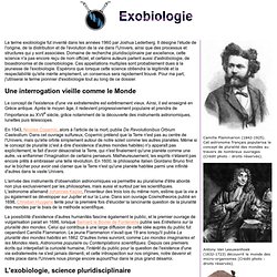 L'exobiologie