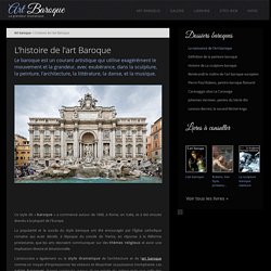 L'histoire de l'art baroque