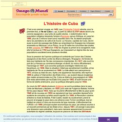 L'histoire de Cuba.