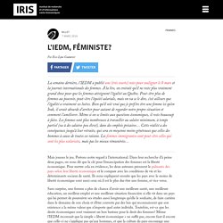 L'IEDM, féministe?