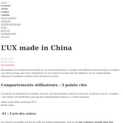 L'UX made in China