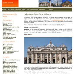 La Basilique Saint Pierre de Rome