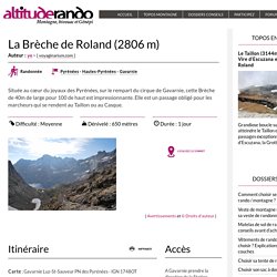 La Brèche de Roland (2806 m)
