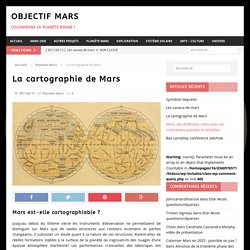 La cartographie de Mars - Objectif Mars