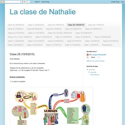 La clase de Nathalie: Clase 29 (15/9/2015)