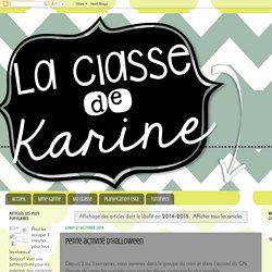 La classe de Karine: 2014-2015
