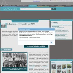 la Commune 18 mars-27 mai 1871