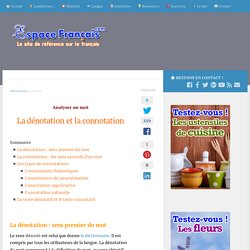 La dénotation et la connotation