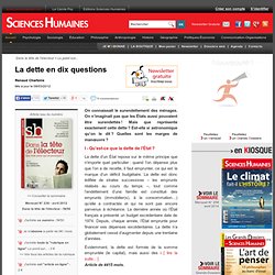 La dette en dix questions, article Économie