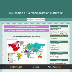La diffusion de McDonald's - McDonald's et la mondialisation culturelle