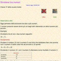 La divisione - Aritmetica facile