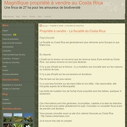 La fiscalité au Costa Rica