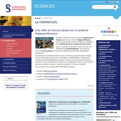 LA FORMATION - SCIENCES _Sorbonne Université - UPMC - Paris VI