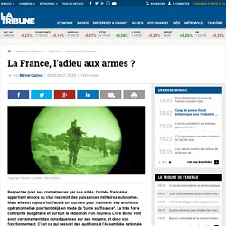 L'armée française ne peut tenir certains de ses contrats opérationnels