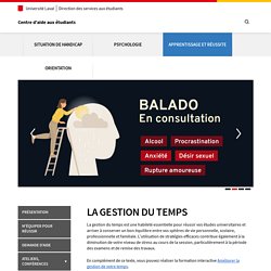 La gestion du temps