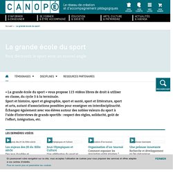 SITE Canopé : La grande école du sport