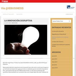 La innovación disruptiva