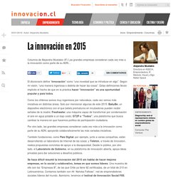 La innovación en 2015