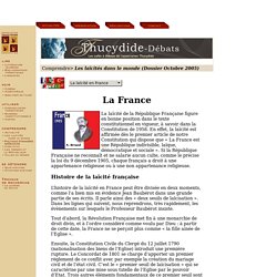 La laïcité en France, histoire de la laïcité en France