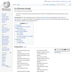 La Llorona (song)