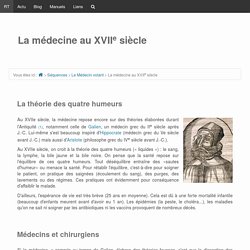 La médecine au XVIIe siècle