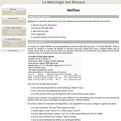 La Métrologie des Réseaux