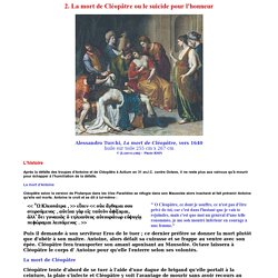 La mort de Cléopâtre