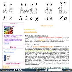 Blog de ZA- ergo et passionnée