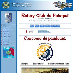 La page du Rotary Club de Paimpol