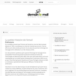 La petite Histoire de l'email