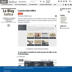 La presse dans Gallica
