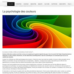 La psychologie des couleurs