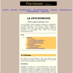 La psychopathie