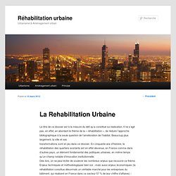 La Rehabilitation Urbaine